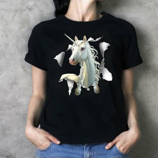 Basic Stunning White Unicorn Shirt