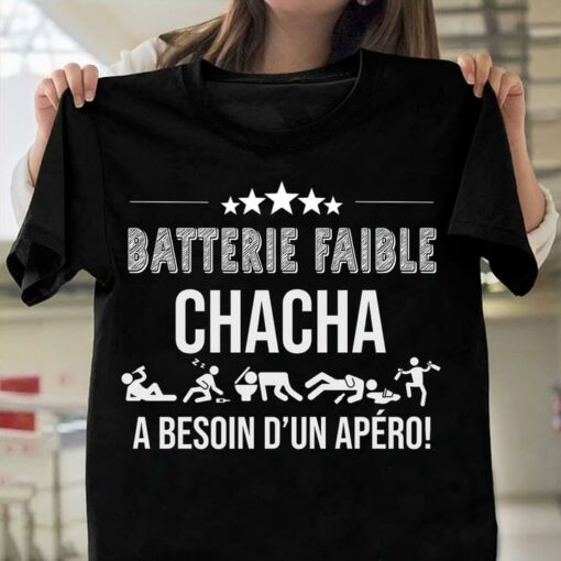 Batterie Faible Chacha A Besoin D’un Ap�ro Humanoid Shirt