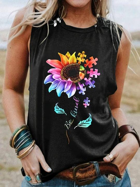 Be Kind Colorful Sunflower Shirt Be Kind Colorful Sunflower Shirt