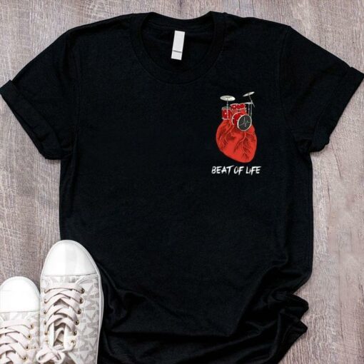 Beat Of Life Drum And Heart Shirt