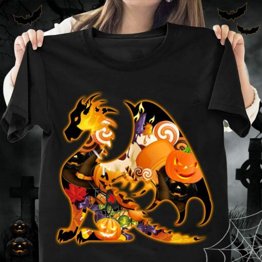 Beautiful Halloween Dragon Art Shirt