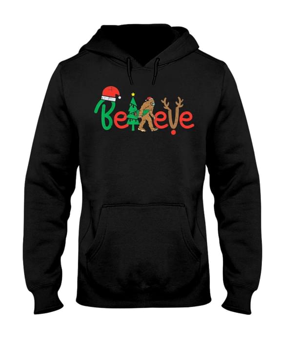 Believe Bigfoot Christmas Tree Shirt Believe Bigfoot Christmas Tree Shirt