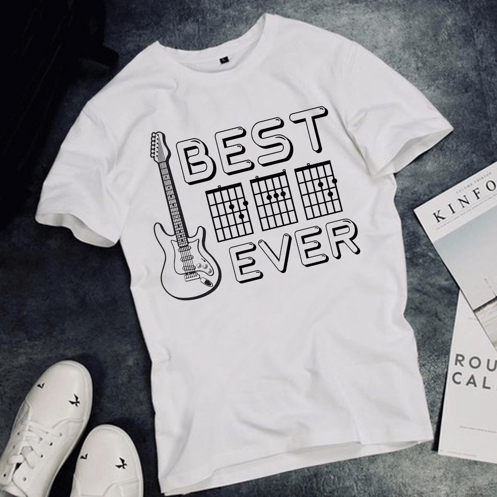 Best Dad Ever, Guitar Player T-Shirt Best Dad Ever, Guitar Player T-Shirt