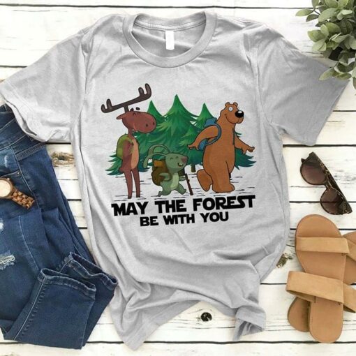 Best Friends Deer Rabbit Bear May The Forest Be With You Shirt