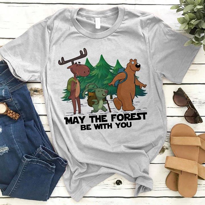 Best Friends Deer Rabbit Bear May The Forest Be With You Shirt Best Friends Deer Rabbit Bear May The Forest Be With You Shirt