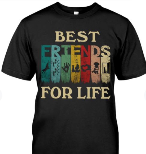 Best Friends For Life Vintage Dog Love Shirt Best Friends For Life Vintage Dog Love Shirt
