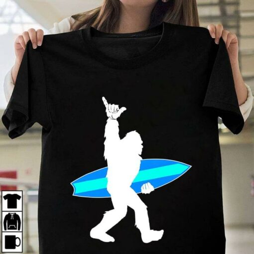 Bigfoot Love Surfing Outdoor Sport Shirt