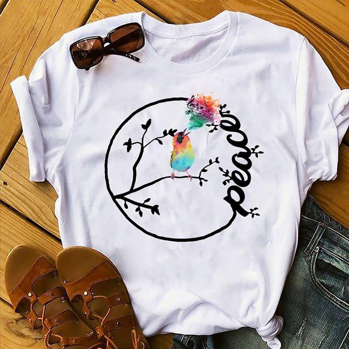 Bird Sing Music Peace Shirt Bird Sing Music Peace Shirt