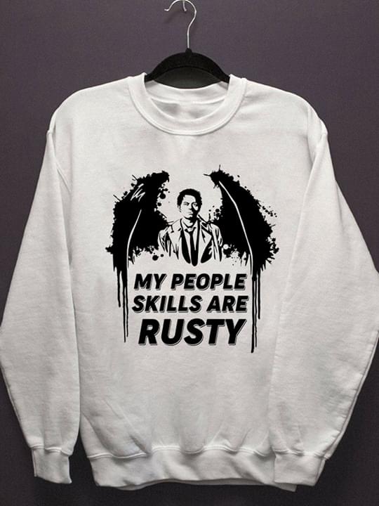 Black Angel Wings My People Skills Are Rusty Shirt Black Angel Wings My People Skills Are Rusty Shirt