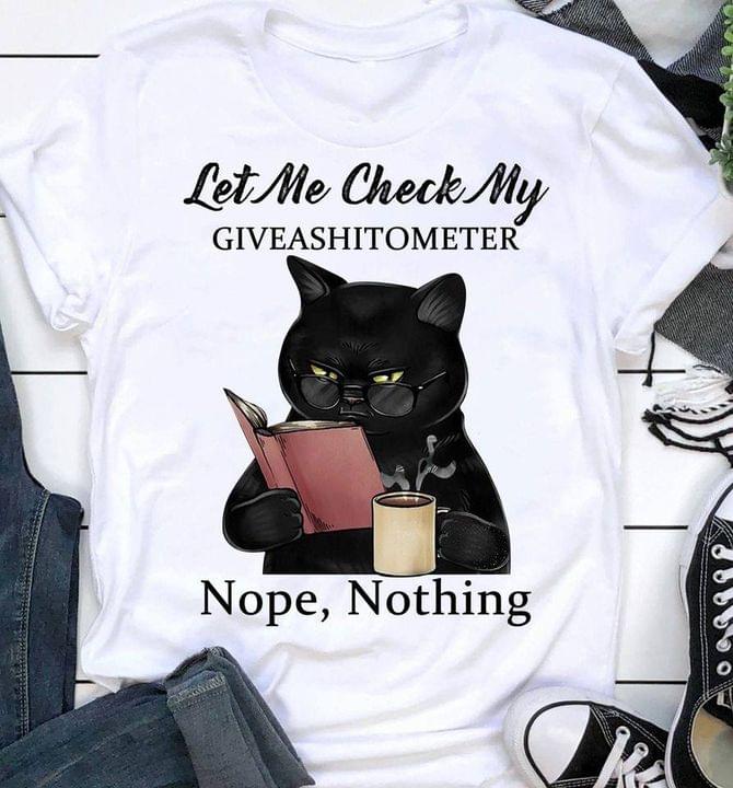Black Angry Glassy Cat Reading Book Having Hot Coffee Shirt Black Angry Glassy Cat Reading Book Having Hot Coffee Shirt