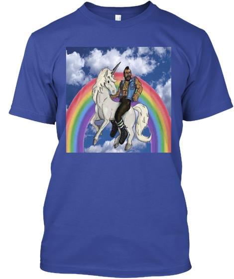 Black Man Riding A White Unicorn Rainbow White Cloud Shirt Black Man Riding A White Unicorn Rainbow White Cloud Shirt