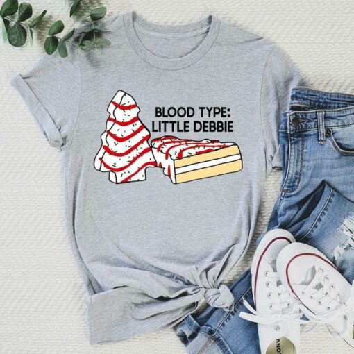 Blood Type Little Debbie Christmas Tree Cake Shirt