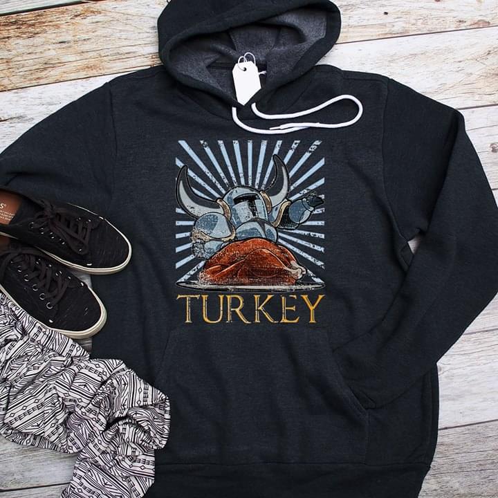Blue Knight And Turkey Hoodie Blue Knight And Turkey Hoodie