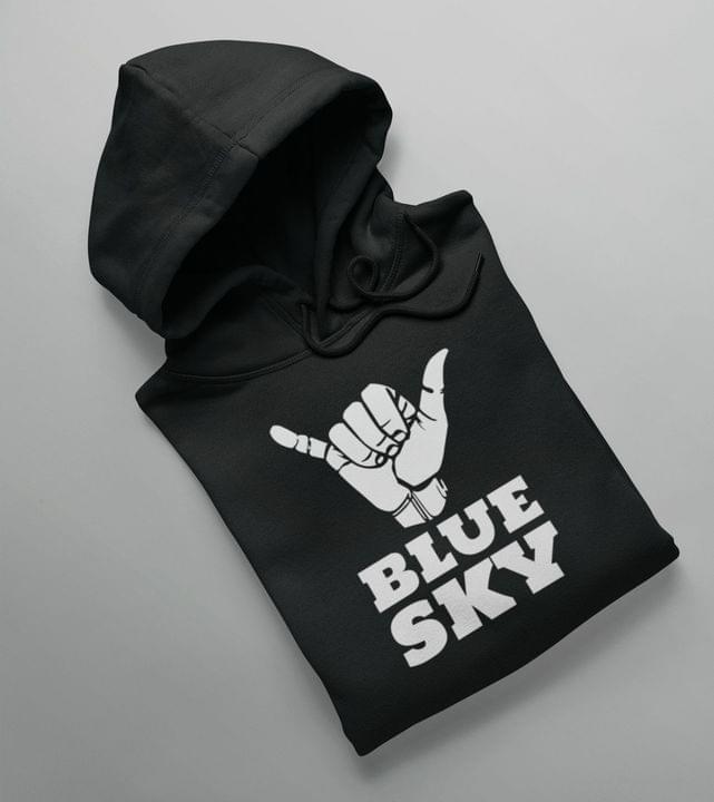 Blue Sky Hand Sign Shirt Blue Sky Hand Sign Shirt