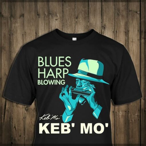 Blues Harp Blowing Keb’ Mo’ Shirt