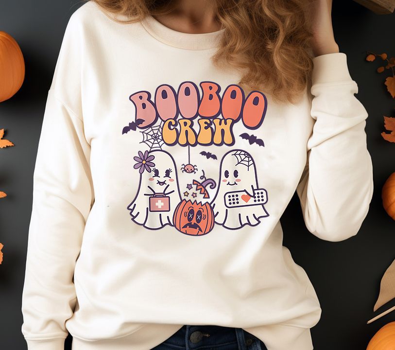 Boo Boo Crew Shirt, Ghost Family Funny Halloween Boo Boo Crew Shirt, Ghost Family Funny Halloween