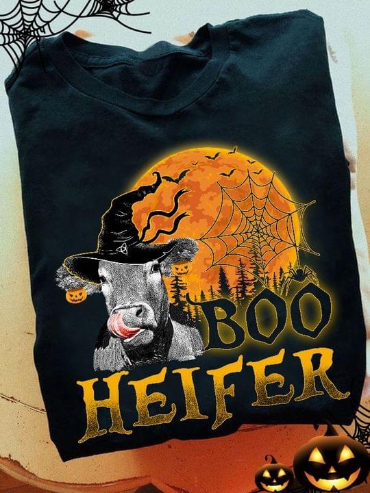 Boo Heifer Horse Witch Blood Moon Halloween Shirt Boo Heifer Horse Witch Blood Moon Halloween Shirt