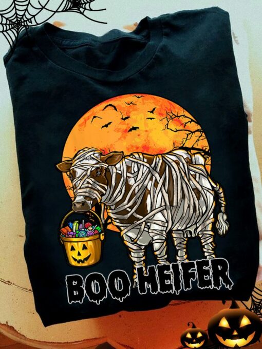 Boo Heifer, Mummy Cow Halloween Shirt