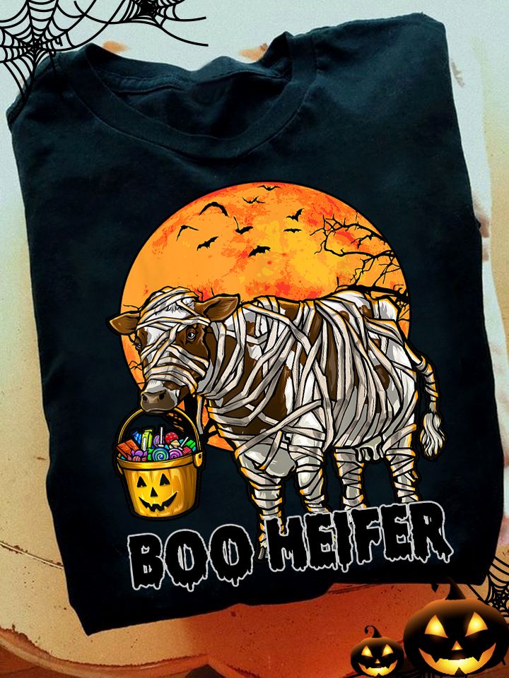 Boo Heifer, Mummy Cow Halloween Shirt Boo Heifer, Mummy Cow Halloween Shirt