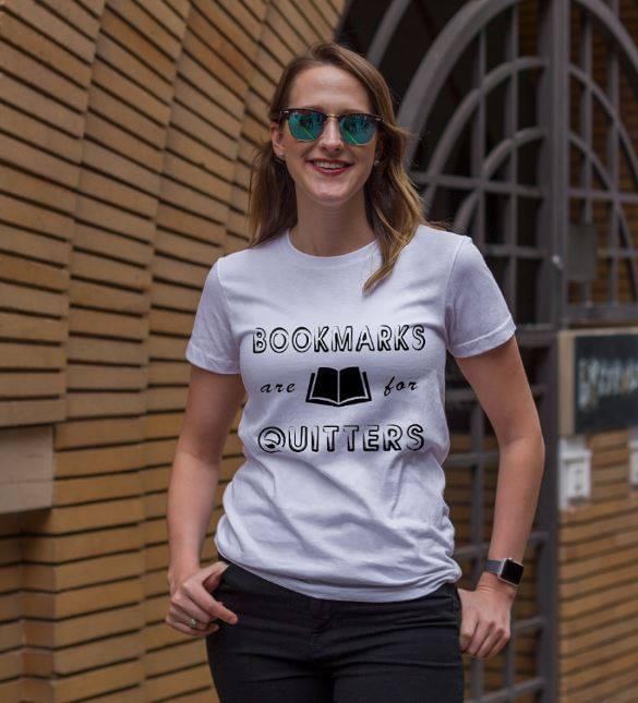 Bookmarks Are For Quitters Shirt Bookmarks Are For Quitters Shirt