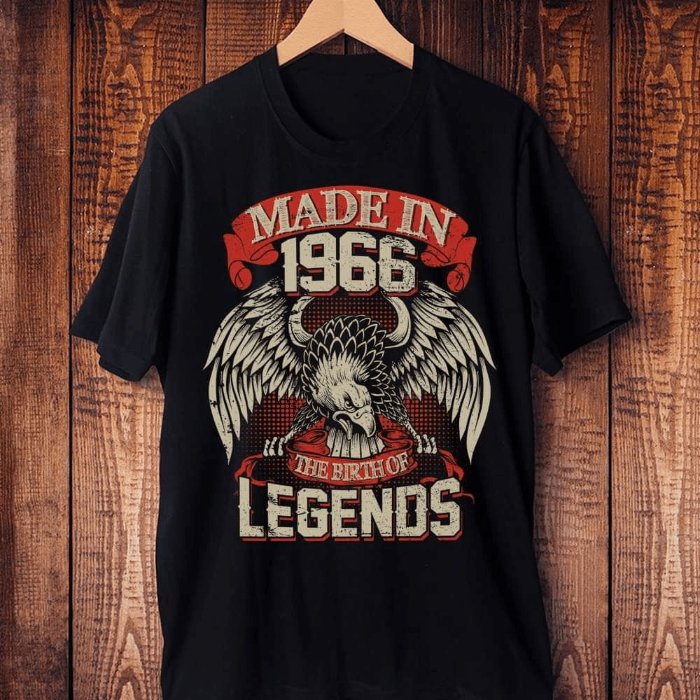 Born in 1966 Vintage Legend T-Shirt – 58th Birthday Gift Tee Born in 1966 Vintage Legend T-Shirt – 58th Birthday Gift Tee