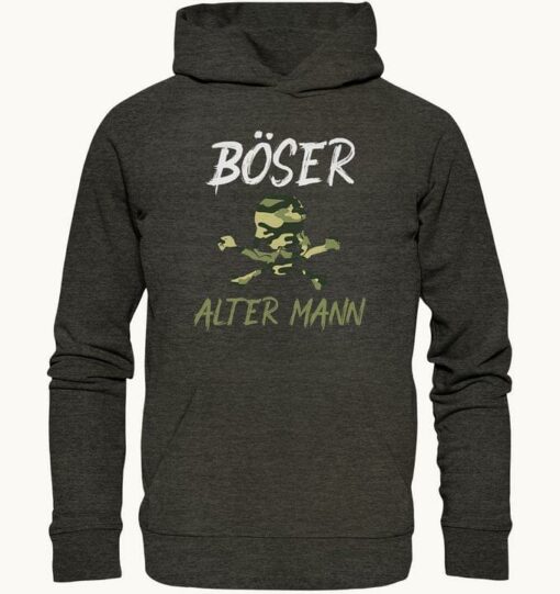 Boser Alter Mann Death Signal Skull Cross Shirt