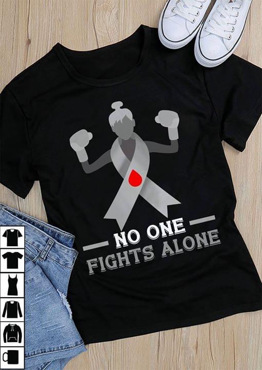 Boxing Cancer No One Fight Alone Shirt Boxing Cancer No One Fight Alone Shirt