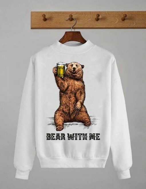 Brown Big Bear Beer With Me Shirt