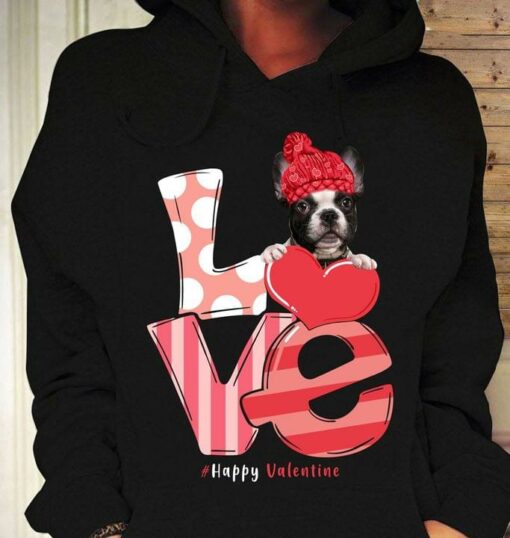 Bug Dog Love Happy Valentine Pet Animal Love Shirt
