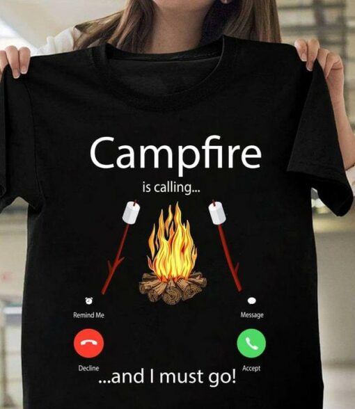 Campfire Is Calling And I Must Go Iphone Screen Shirt