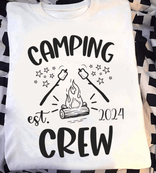 Camping Crew, Simple Camping Campsite Life T-Shirt