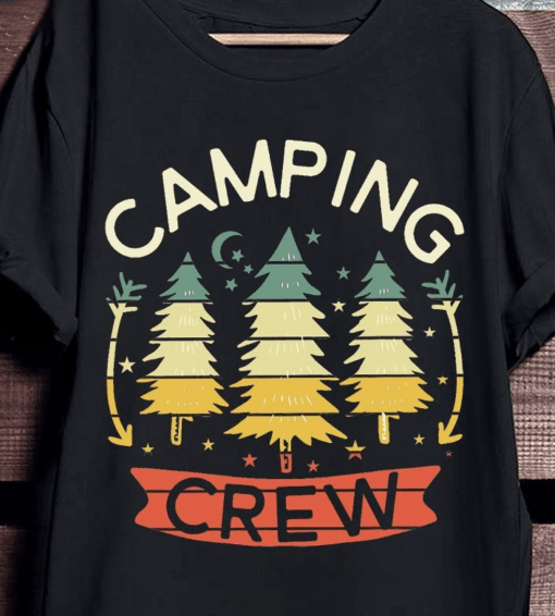 Camping Crew Simple Outdoor Campsite Life T-Shirt