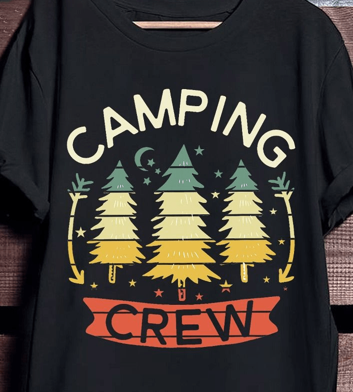 Camping Crew Simple Outdoor Campsite Life T-Shirt Camping Crew Simple Outdoor Campsite Life T-Shirt