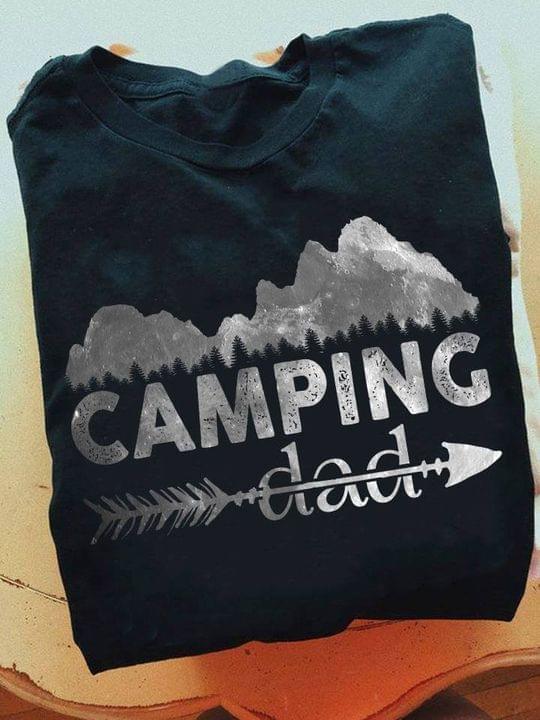 Camping Dad Mountains And Arrow Shirt Camping Dad Mountains And Arrow Shirt