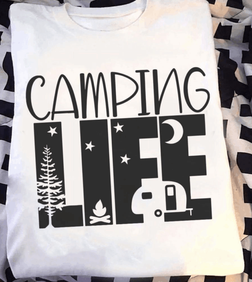 Camping Life the Simple Outdoor Campsite T-Shirt