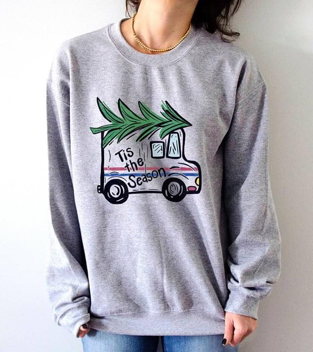 Camping Mini Truck And Christmas Tree Tis The Season Shirt Camping Mini Truck And Christmas Tree Tis The Season Shirt