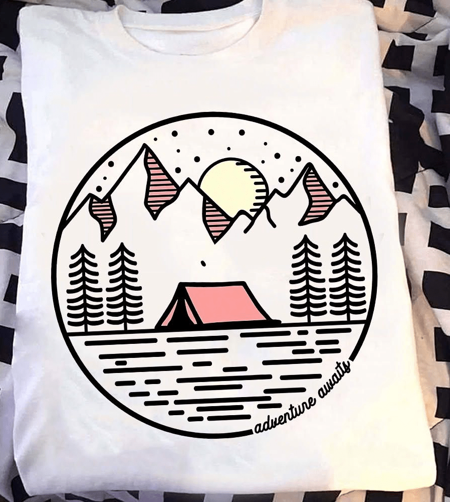 Camping Outdoor Adventure Awaits T-Shirt Camping Outdoor Adventure Awaits T-Shirt