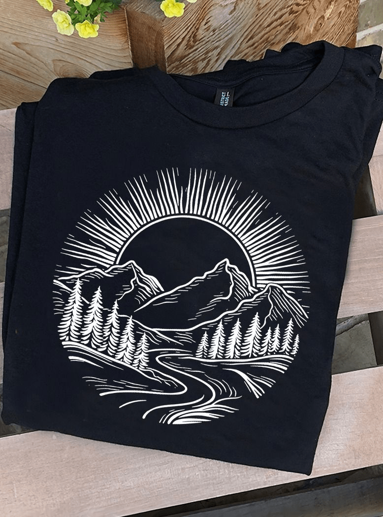 Camping Outdoor Mountain Mood T-Shirt Camping Outdoor Mountain Mood T-Shirt