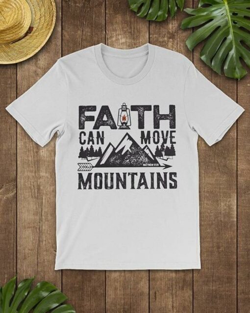 Camping Squad Faith Can More Mountains Shirt