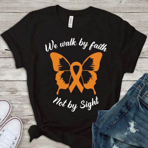 Cancer We Walk By Faith Not By Sight Shirt