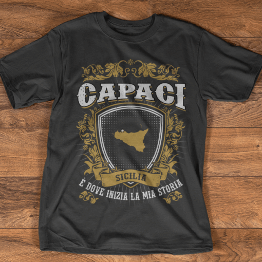 Capaci Sicilia E Dove Inizia La Mia Storia Shirt