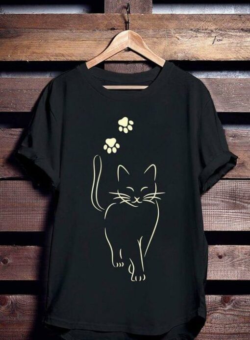 Cat Footprint Animal Shirt