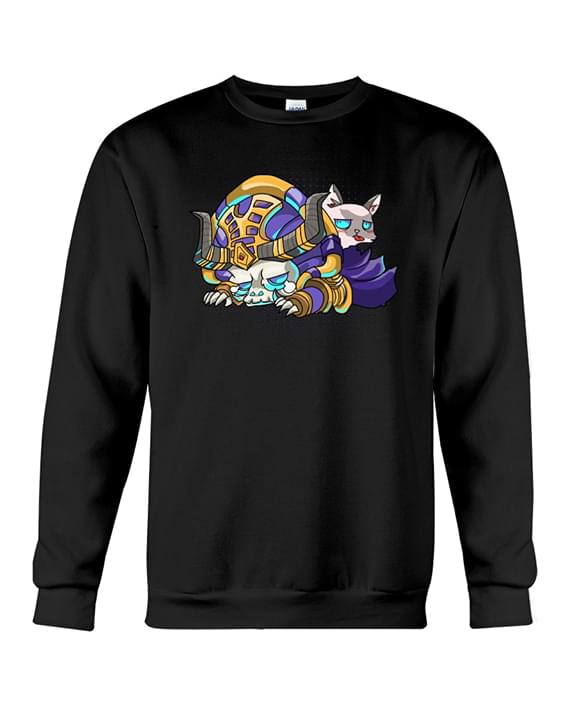 Chibi Lich Skin And Cute Grey Cat Shirt Chibi Lich Skin And Cute Grey Cat Shirt