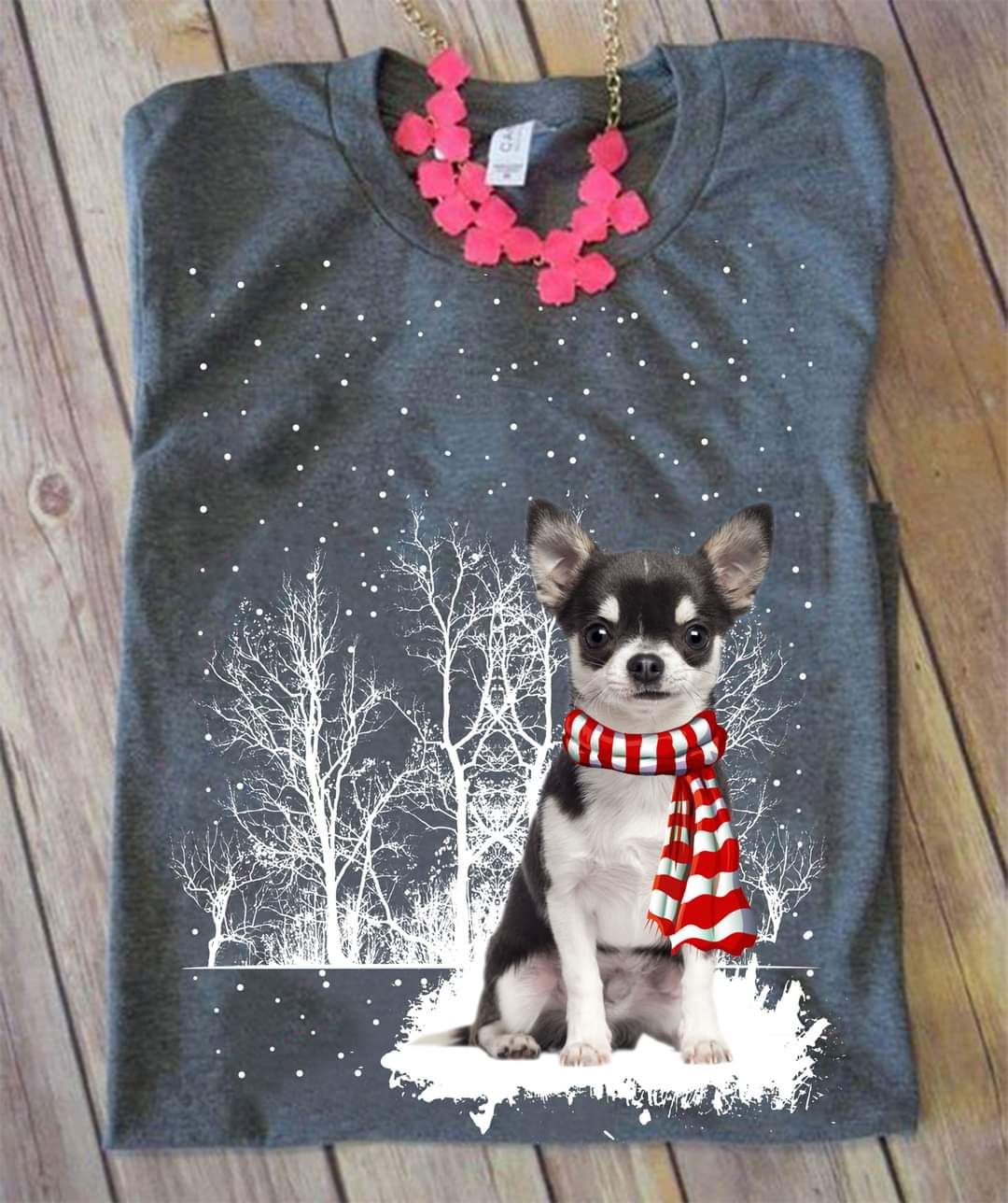 Chihuahua Winter Forest Christmas Shirt Chihuahua Winter Forest Christmas Shirt