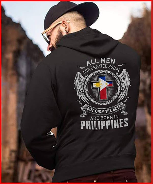 Christ Angel Wings All Men Are Created Equal But Only The Best Are Born In Philippines Hoodie (Back Side) Christ Angel Wings All Men Are Created Equal But Only The Best Are Born In Philippines Hoodie (Back Side)