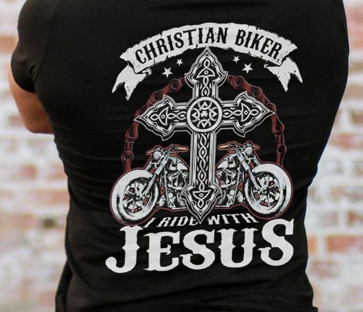 Christian Biker I Ride With Jesus The Holy Cross Motorcycles Shirt Christian Biker I Ride With Jesus The Holy Cross Motorcycles Shirt