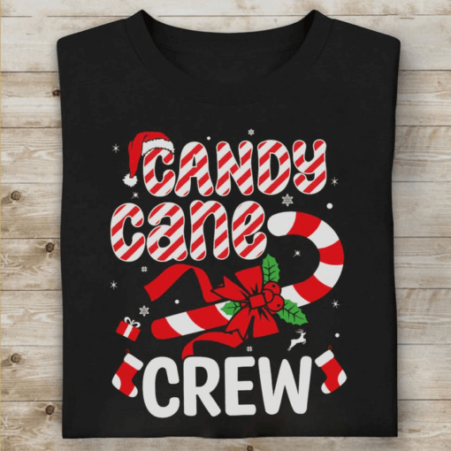 Christmas Candy Cane Crew T-Shirt