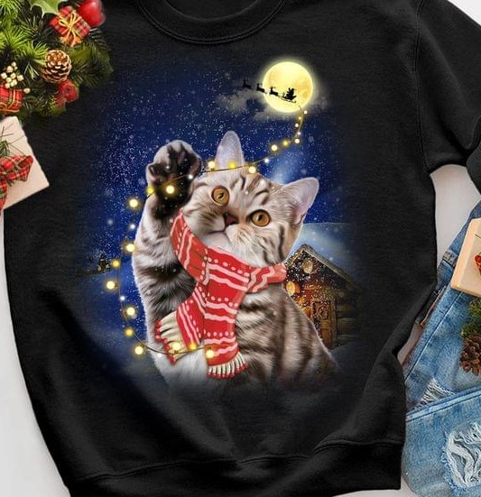 Christmas Cat Santa Claus Snow Shirt Christmas Cat Santa Claus Snow Shirt