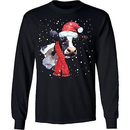 Christmas Cow Santa Snow Shirt Christmas Cow Santa Snow Shirt