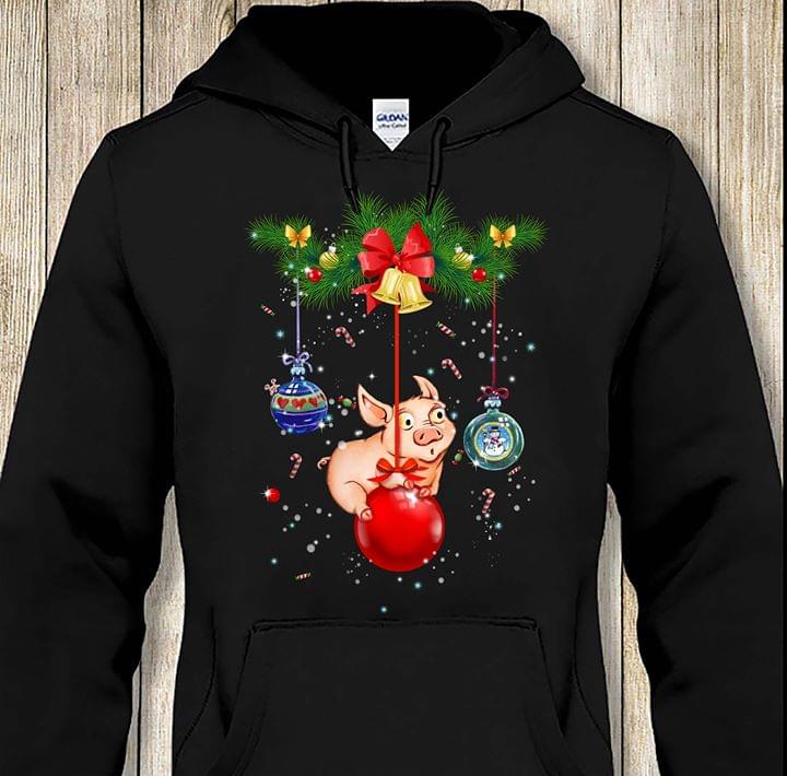Christmas Cute Pig And Jingle Bells Xmas Shirt Christmas Cute Pig And Jingle Bells Xmas Shirt